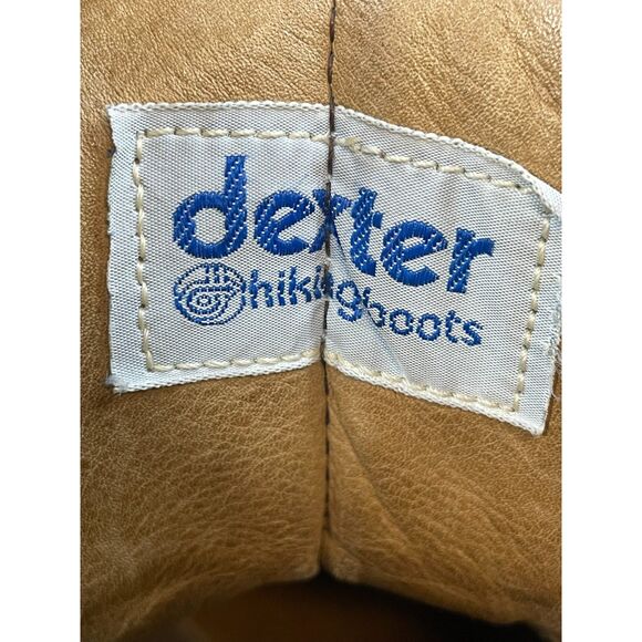 Dexter Women's Bootie Biker Combat Hiking Vintage Heel Boot Suede 7M Brown Shoes - Picture 7 of 11